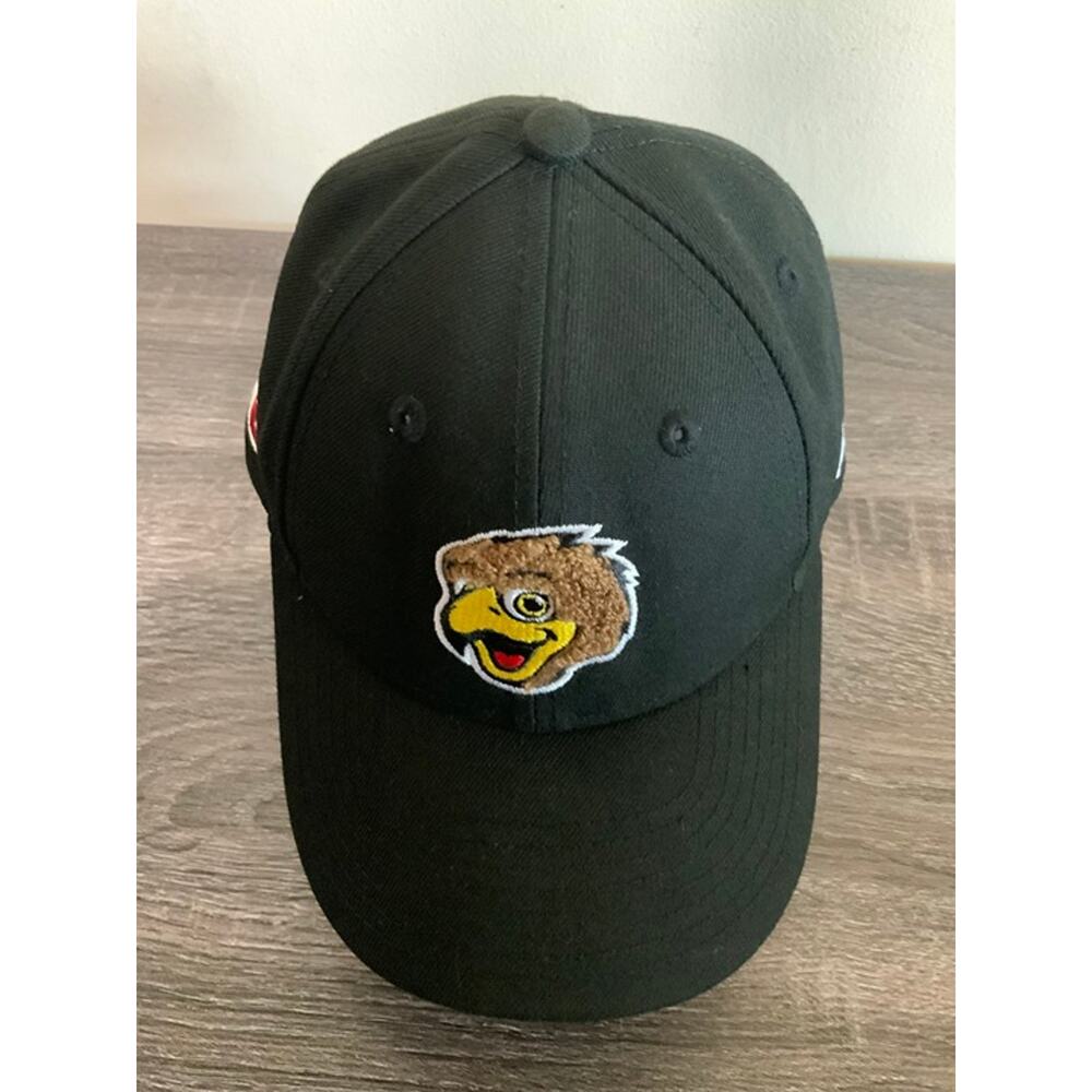 New Era Utah Utes Black Adjustable Hat Cap Youth One Size USED